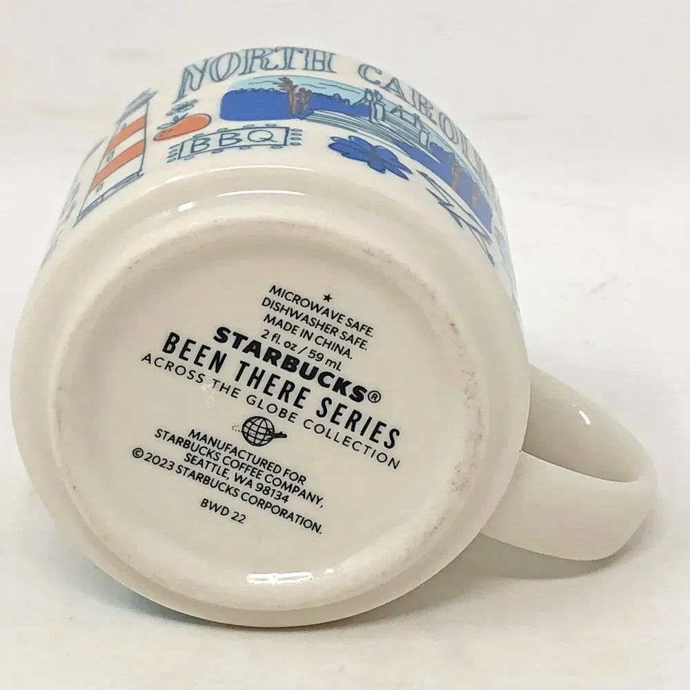 Starbucks NORTH CAROLINA Been There Series Mini Mug Ornament 2 Fl Oz Collectible